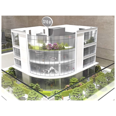 Modèle à l'échelle du parc industriel Aménagement paysager scénique Modèle urbain réaliste 1:70 Architecture