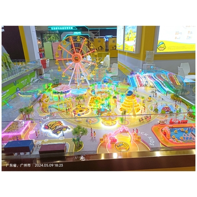1:150 Amusement Park Models LED Lighting Model Theme Park Customized