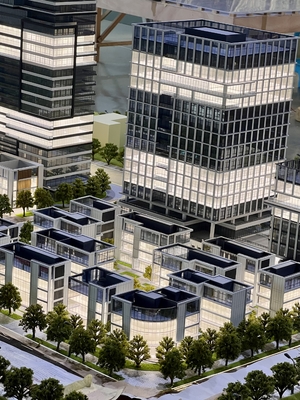 Buy Architectural Model of Modern Urban Complex with Integrated Stadium, Business District and Landscaping online manufacture