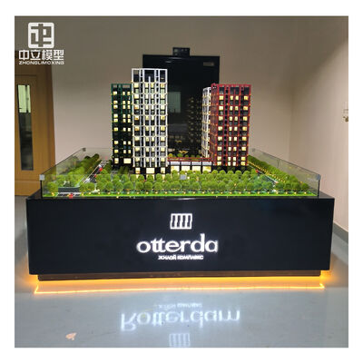 comprare Modello architettonico di appartamento di fascia alta su misura 1:250 con illuminazione a LED per il marketing immobiliare online manufacture