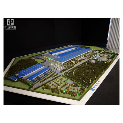 Buy Industrial plant floor plan model, customized architectural model, factory planning display model online manufacture