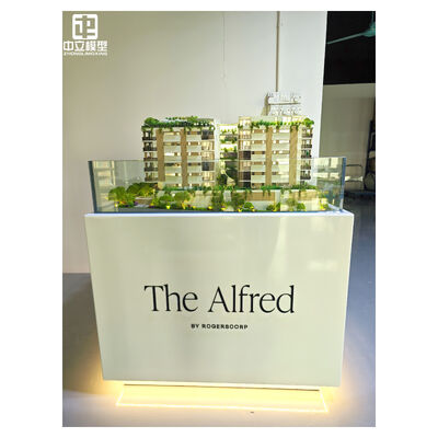 Customized Vertical Green Building Model High Simulation Commercial Property Display Sand Table Real Estate Presentation Prop