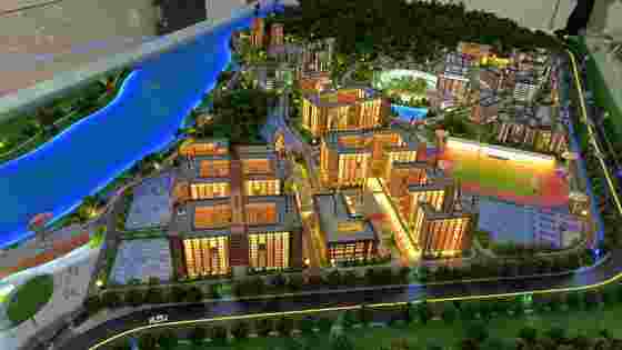 Simple University Model 1:150 University Campus Models School Scale Model For Architecture