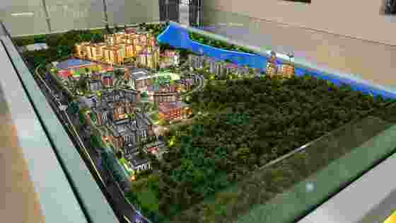 Simple University Model 1:150 University Campus Models School Scale Model For Architecture